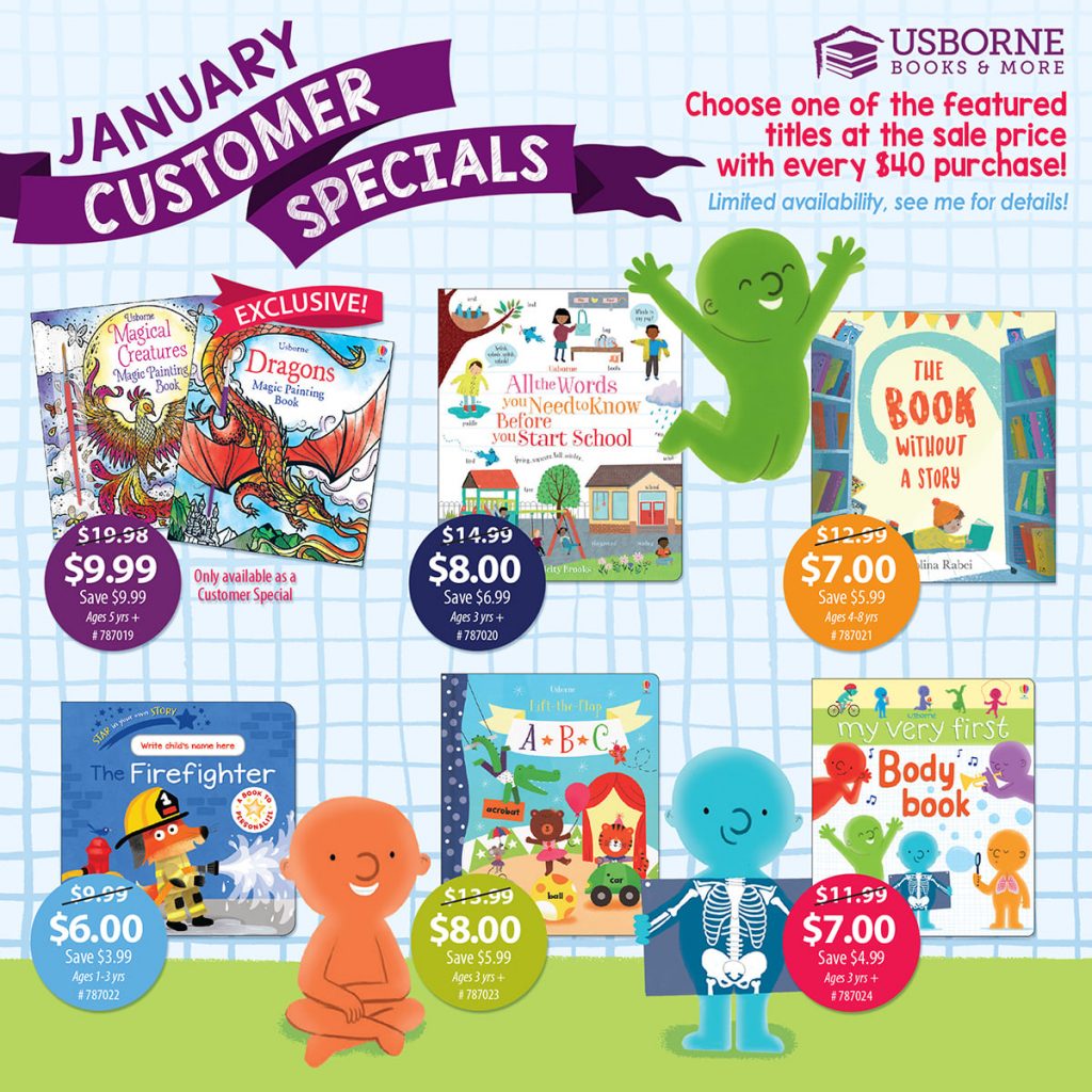 Usborne Books & More January Customer Specials