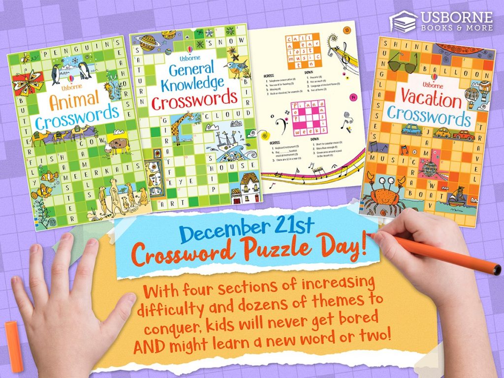 December 21st is Crossword Puzzle Day!