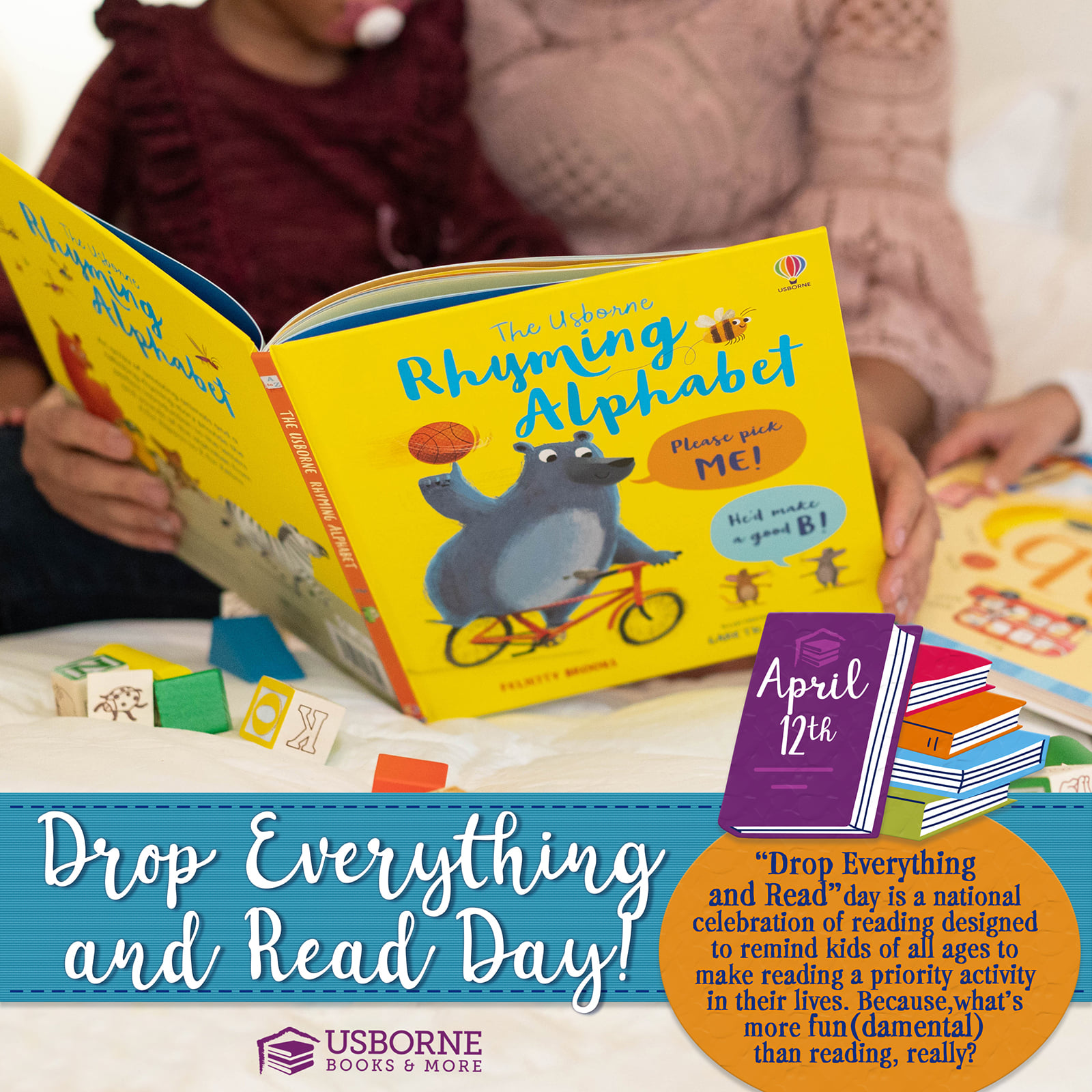 Drop Everything and Read Day is April 12th.