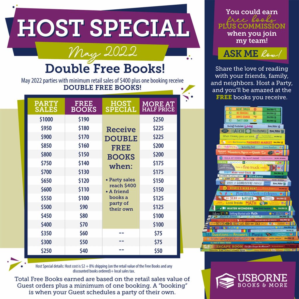 Usborne Books & More May 2022 Host Special
