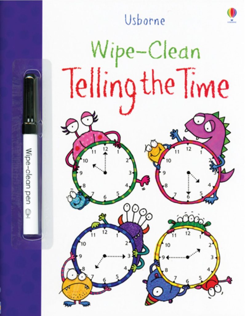 Usborne Wipe-Clean Telling the Time Usborne books